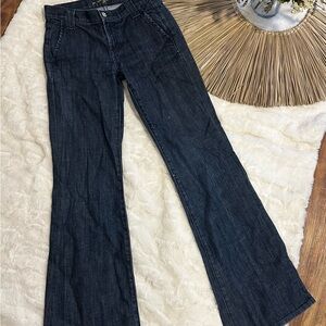 7 For All Mankind Dark Blue Flare Jeans